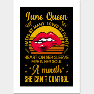 June Birthday Queen Posters and Art